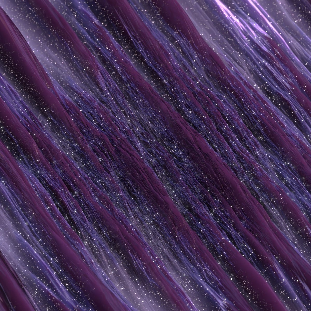 a purple background with stars and lines