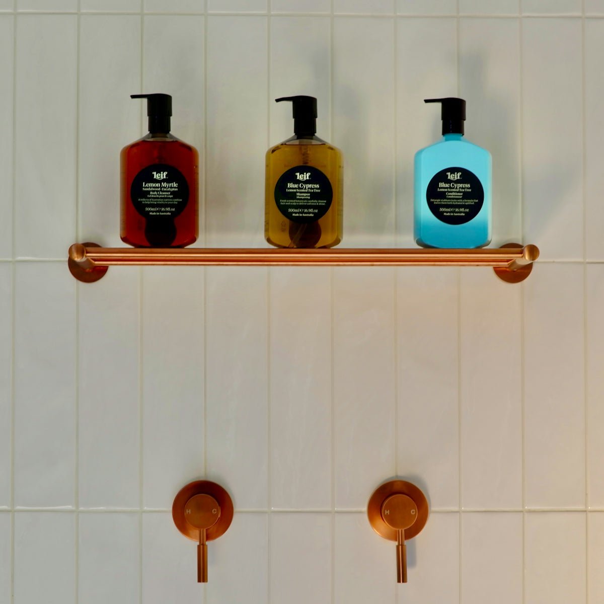 a shelf with bottles on it
