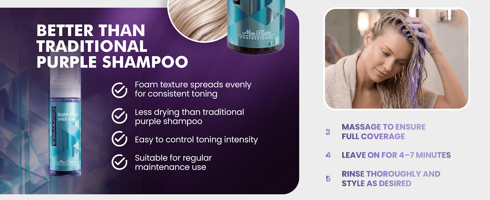 Fashionista Silver Shade Foam - Product Shot 3