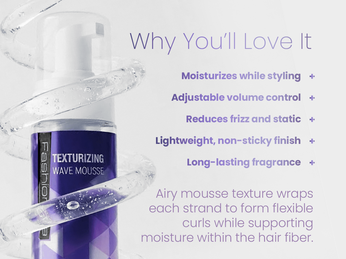 Fashionista Texturizing Wave Mousse - Model Shot 2