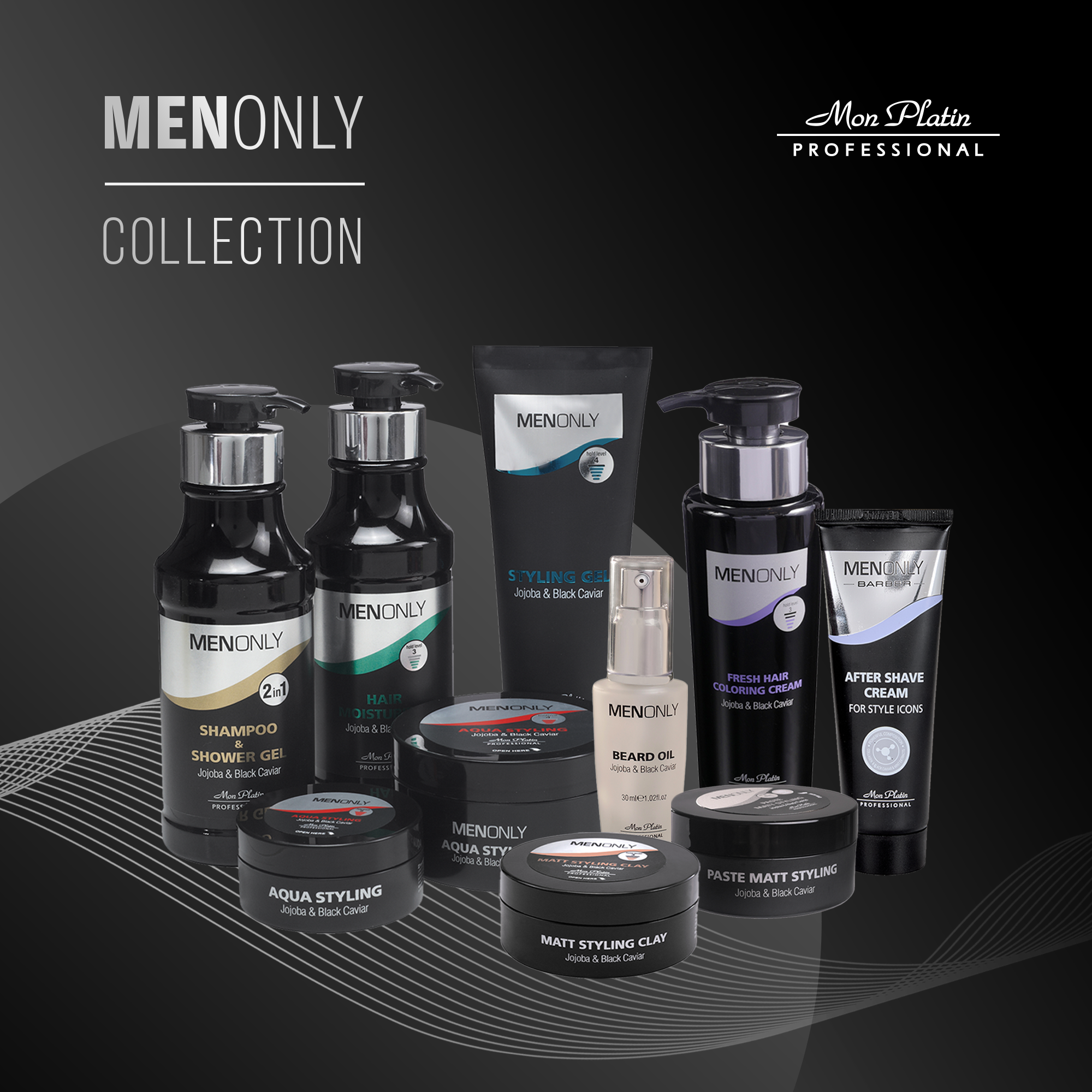 MenOnly Matte Styling Clay - Jojoba Oil Styling Clay Matte Finish Strong Hold for Men - 5oz