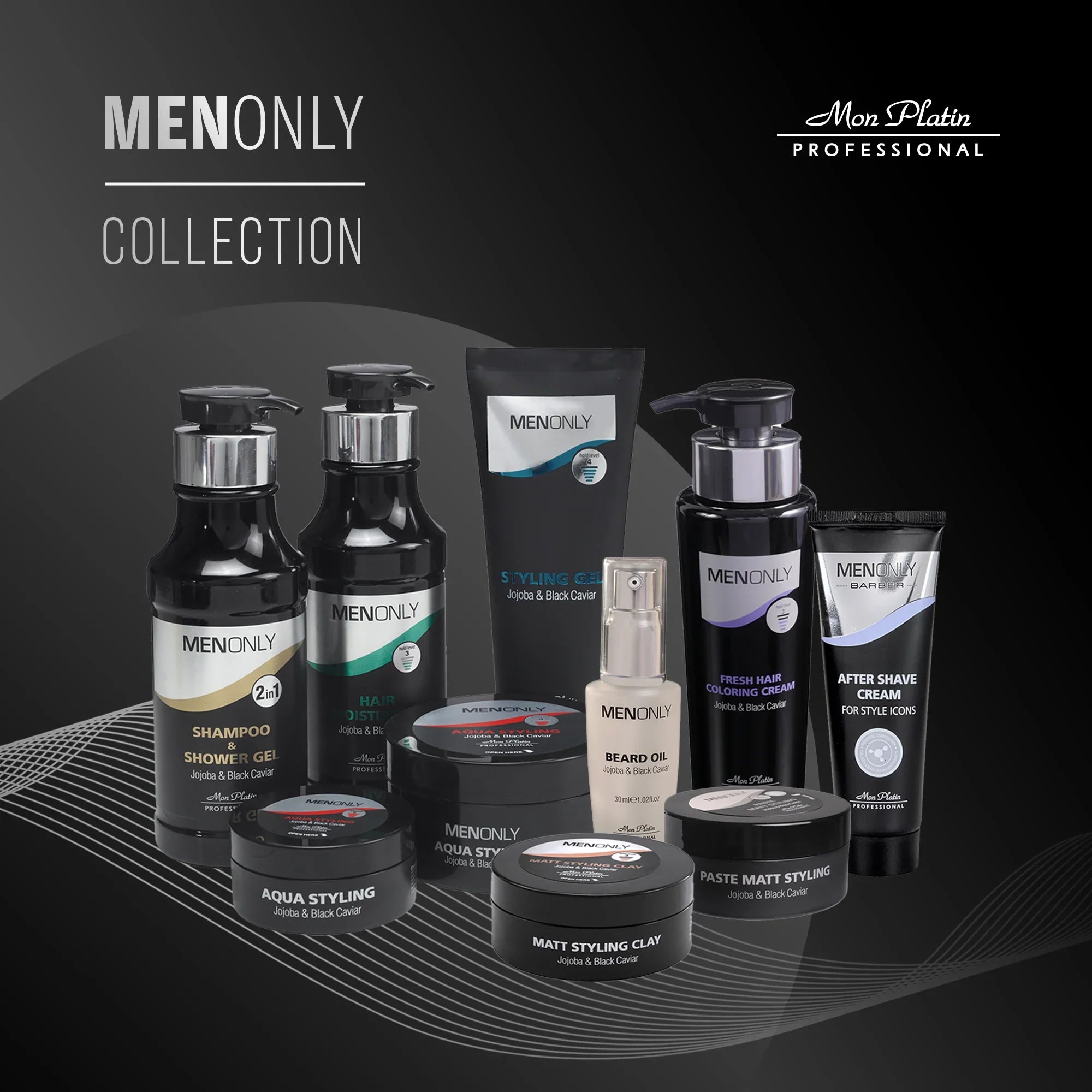 MenOnly Fresh Hair Coloring Cream - Grey Coverage Styling Cream with Hold for Men - 4oz