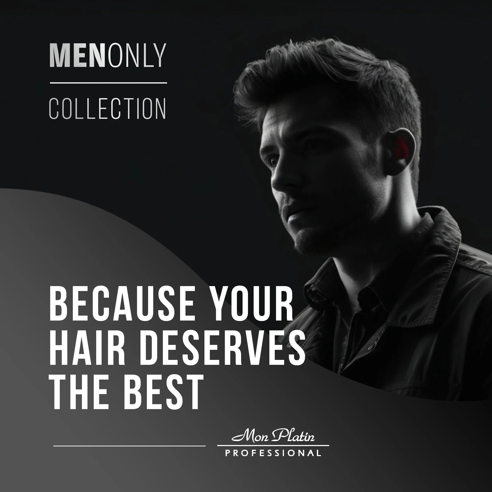 MenOnly Black Caviar Leave-In Hair Cream - Jojoba Avocado Moisturizer for Men - Smooth Shine - 13.5oz