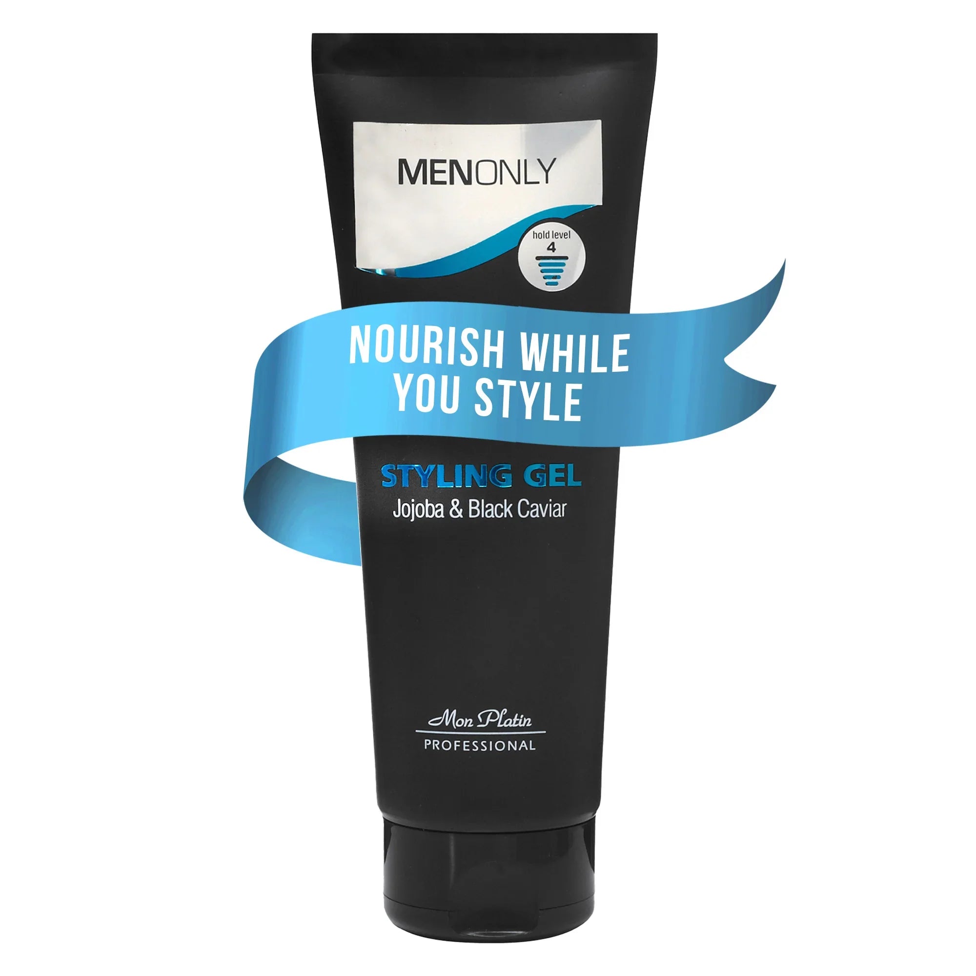 Men’s Styling gel with Jojoba & Black caviar – Men’s Hair Gel with Black Caviar and Jojoba, Strong Hold, Anti-Dandruff Formula, Keeps Hair Styled, Healthy, and Shiny 8.5 oz / 250 ml