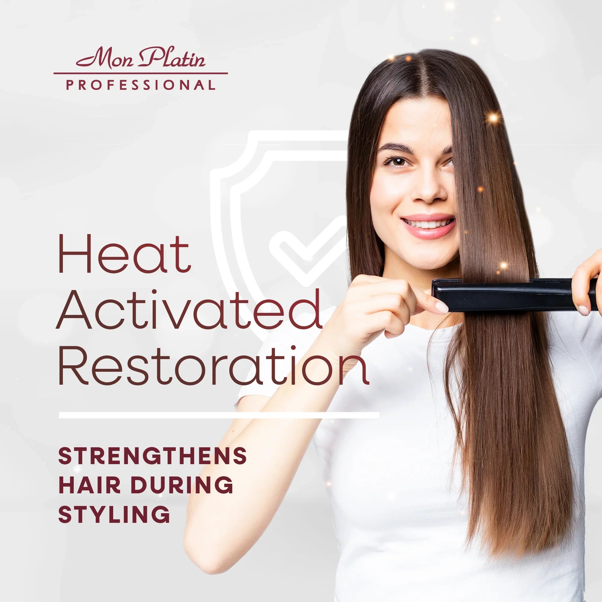 Mon Platin Black Caviar Thermo Builder - Heat-Activated Hair Restoration Treatment - Silk Protein - 7oz