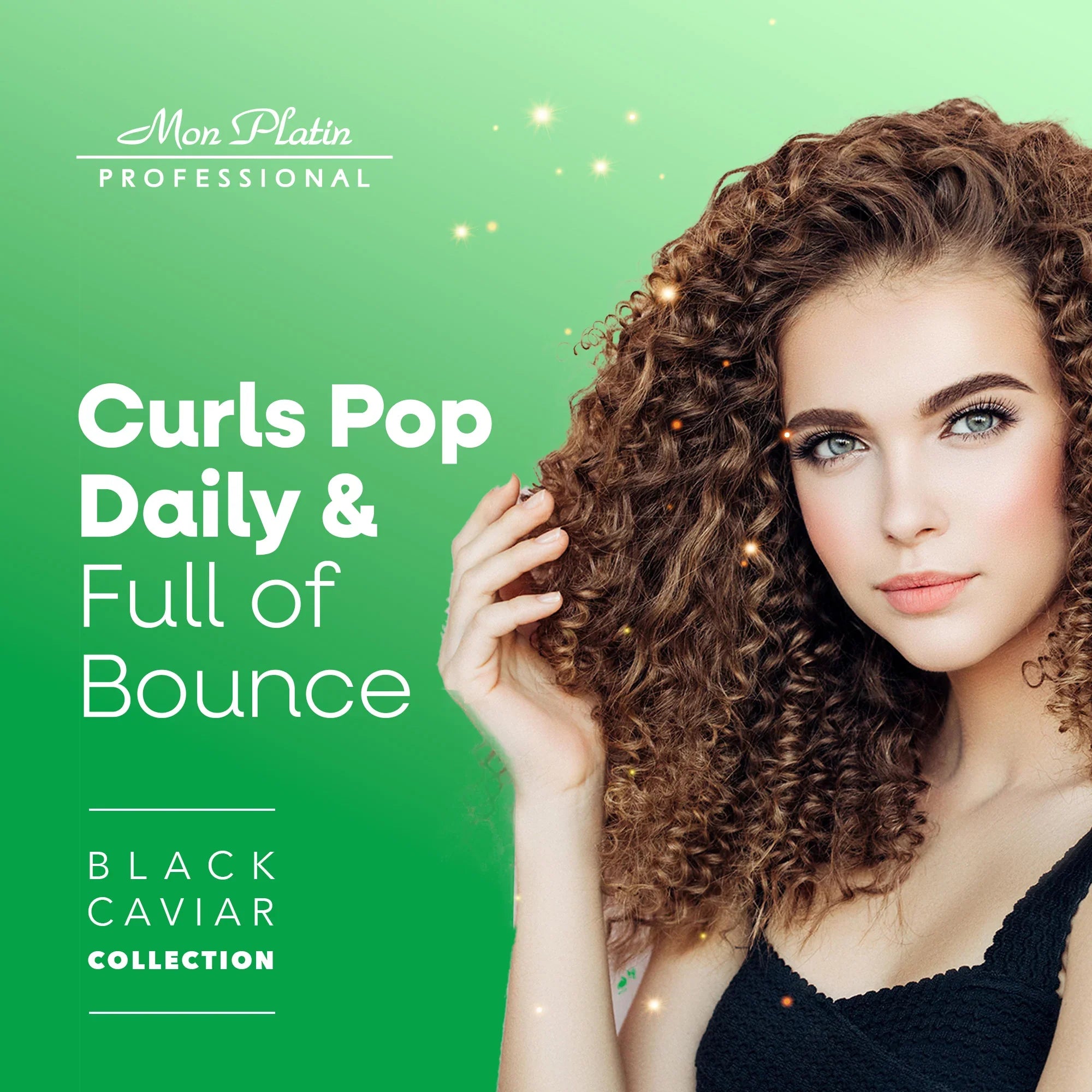 Black Caviar Total Volume For Curly Hair Shampoo – Nourish & Add Bounce 17 oz / 500 ml
