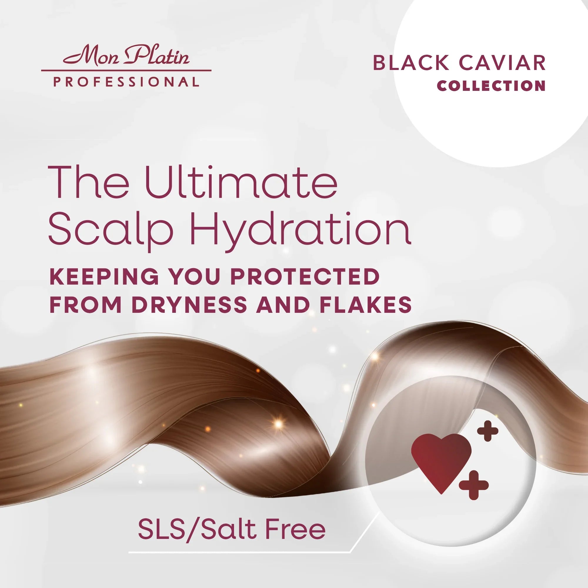 Mon Platin Black Caviar Anti-Dandruff Shampoo - Tea Tree Oil Scalp Treatment - 17oz