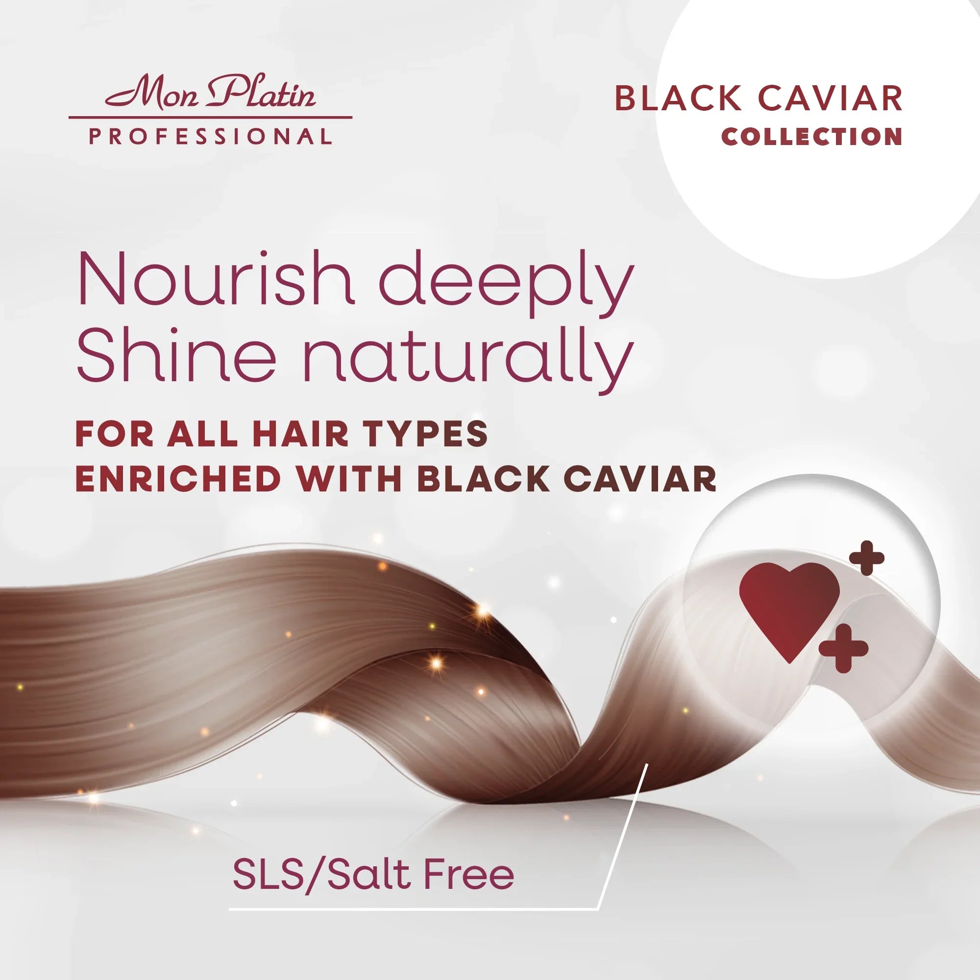 Mon Platin Black Caviar Bundle - Total Reviving Conditioner for Dry Damaged Hair - Daily Protection - 17oz