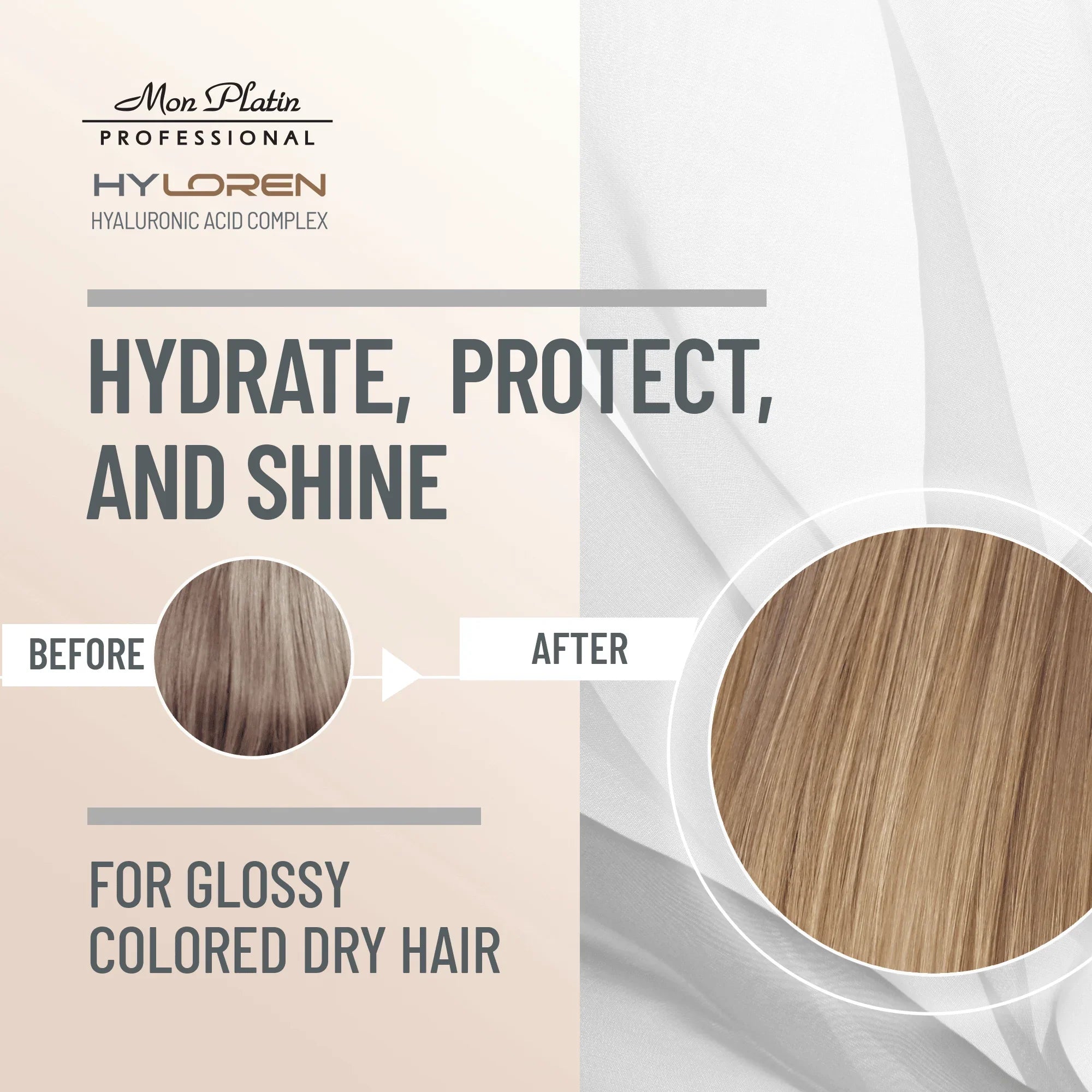 HYLOREN Dream Hair Heat Protection Spray - Color-Safe Blow Dry Protectant for Colored Hair - 6.8oz