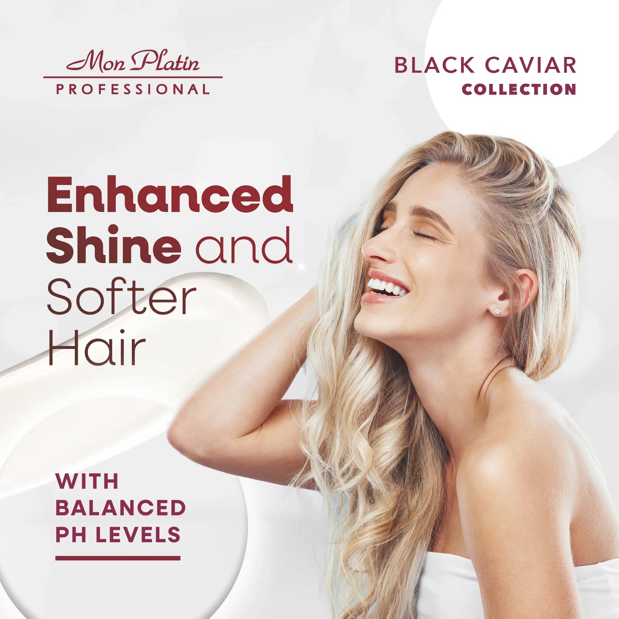 Mon Platin Black Caviar Blonde Hair Mask - Deep Conditioner for Bleached Highlighted Hair - SLS-Free - 17oz
