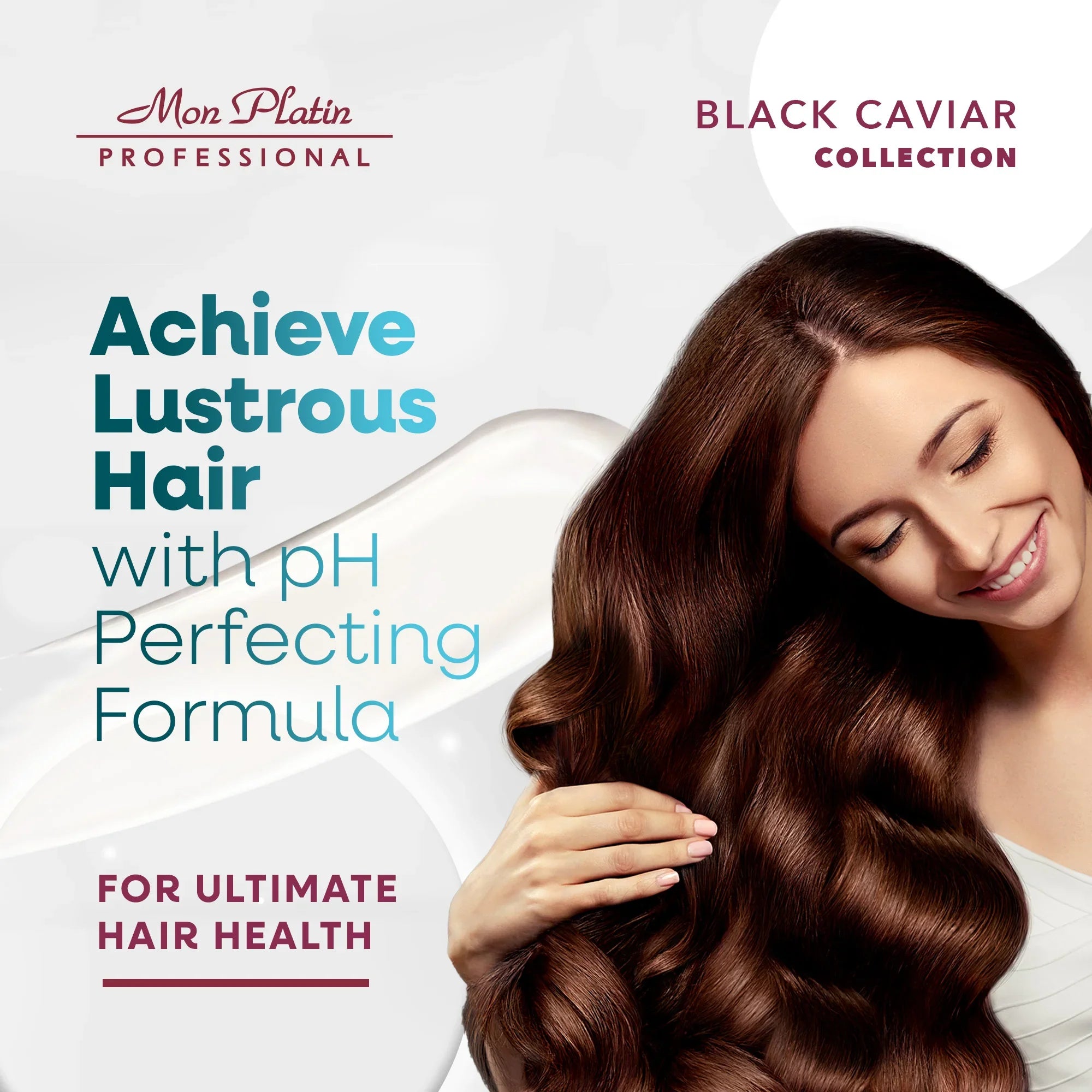 Mon Platin Black Caviar Volumizing Hair Mask - Deep Conditioner for Fine Thin Hair - SLS-Free - 17oz