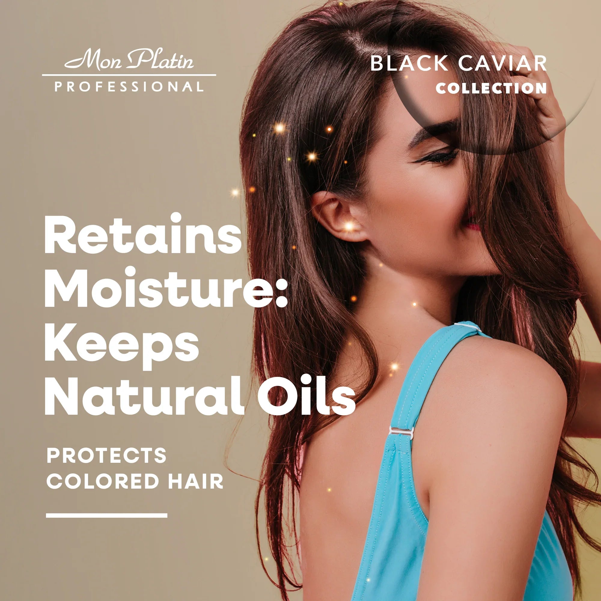 Mon Platin Black Caviar Natural Silk Shampoo - Salt-Free for Straightened Keratin Brazilian Hair - 17oz