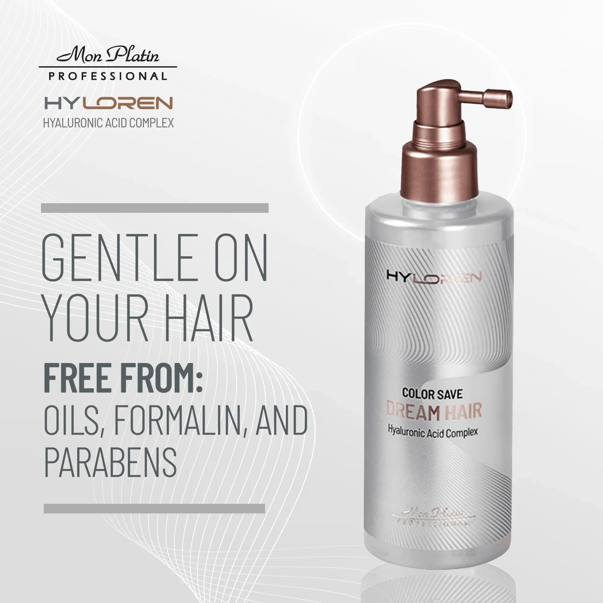 HYLOREN Dream Hair Heat Protection Spray - Color-Safe Blow Dry Protectant for Colored Hair - 6.8oz