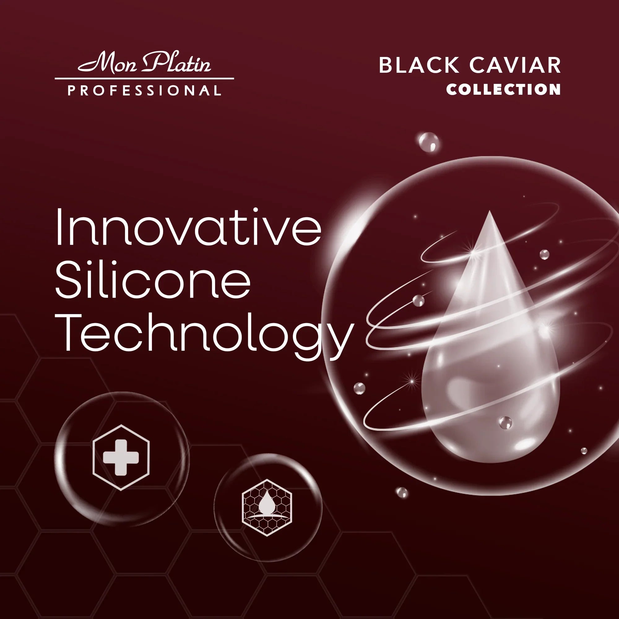 Mon Platin Black Caviar Total Repair Hair Mask - Deep Conditioner for Straightened Hair - SLS-Free - 17oz