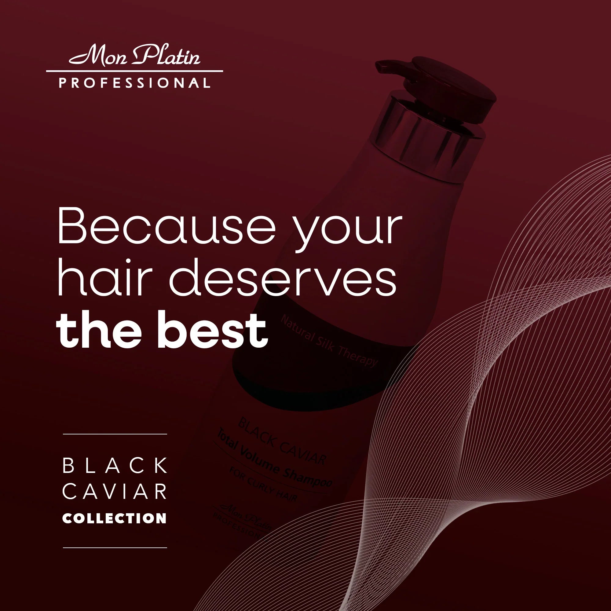 Black Caviar Total Volume For Curly Hair Shampoo – Nourish & Add Bounce 17 oz / 500 ml