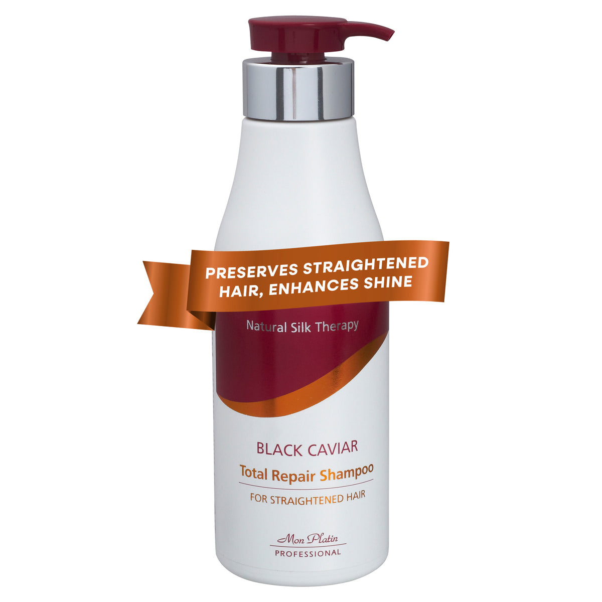 Mon Platin Black Caviar Shampoo for Straightened Hair, 17 oz bottle