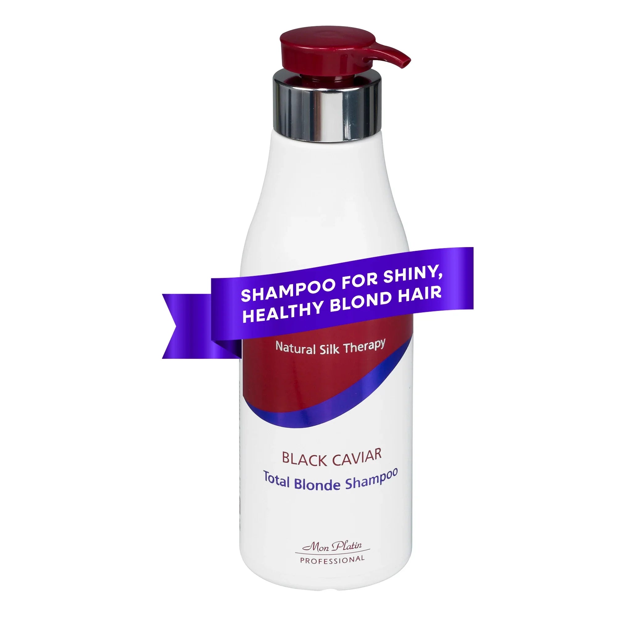Mon Platin Black Caviar Blonde Shampoo - Moisturizing for Bleached Highlighted Color-Treated Hair - 17oz