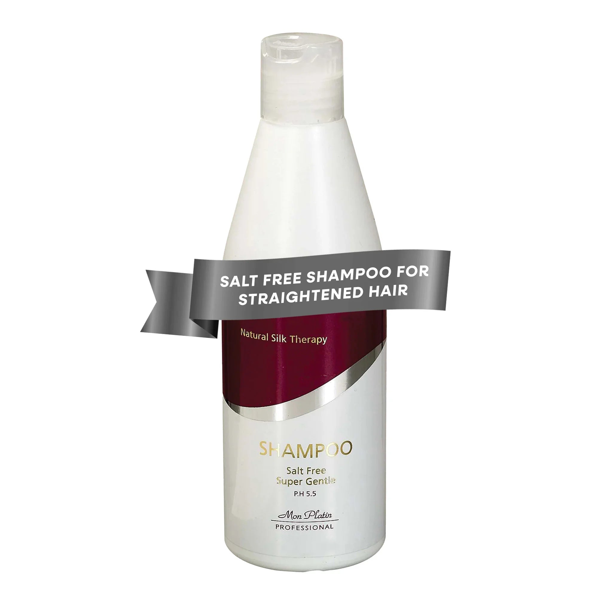 Mon Platin Black Caviar Natural Silk Shampoo - Salt-Free for Straightened Keratin Brazilian Hair - 17oz