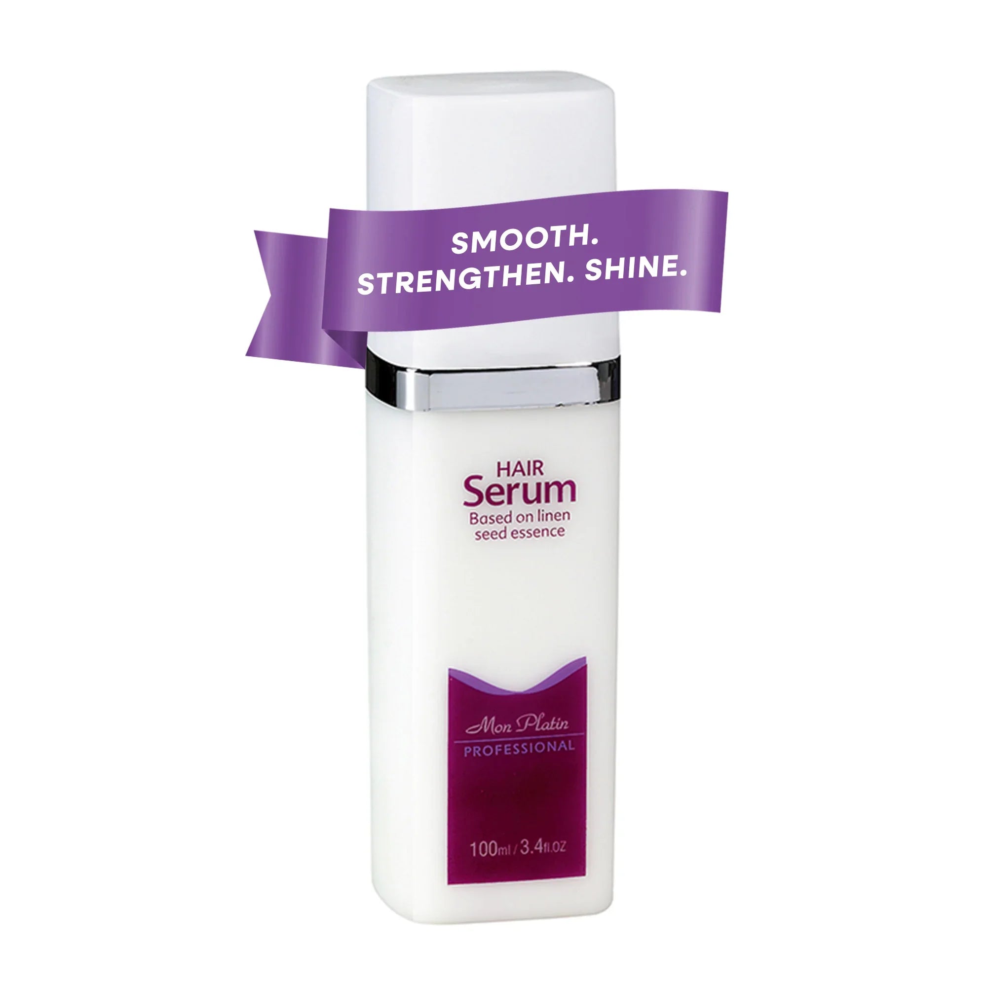 Mon Platin Linen Grain Hair Serum - Heat Protectant Anti-Frizz Leave-In for Shine & Split End Repair - 3.5oz