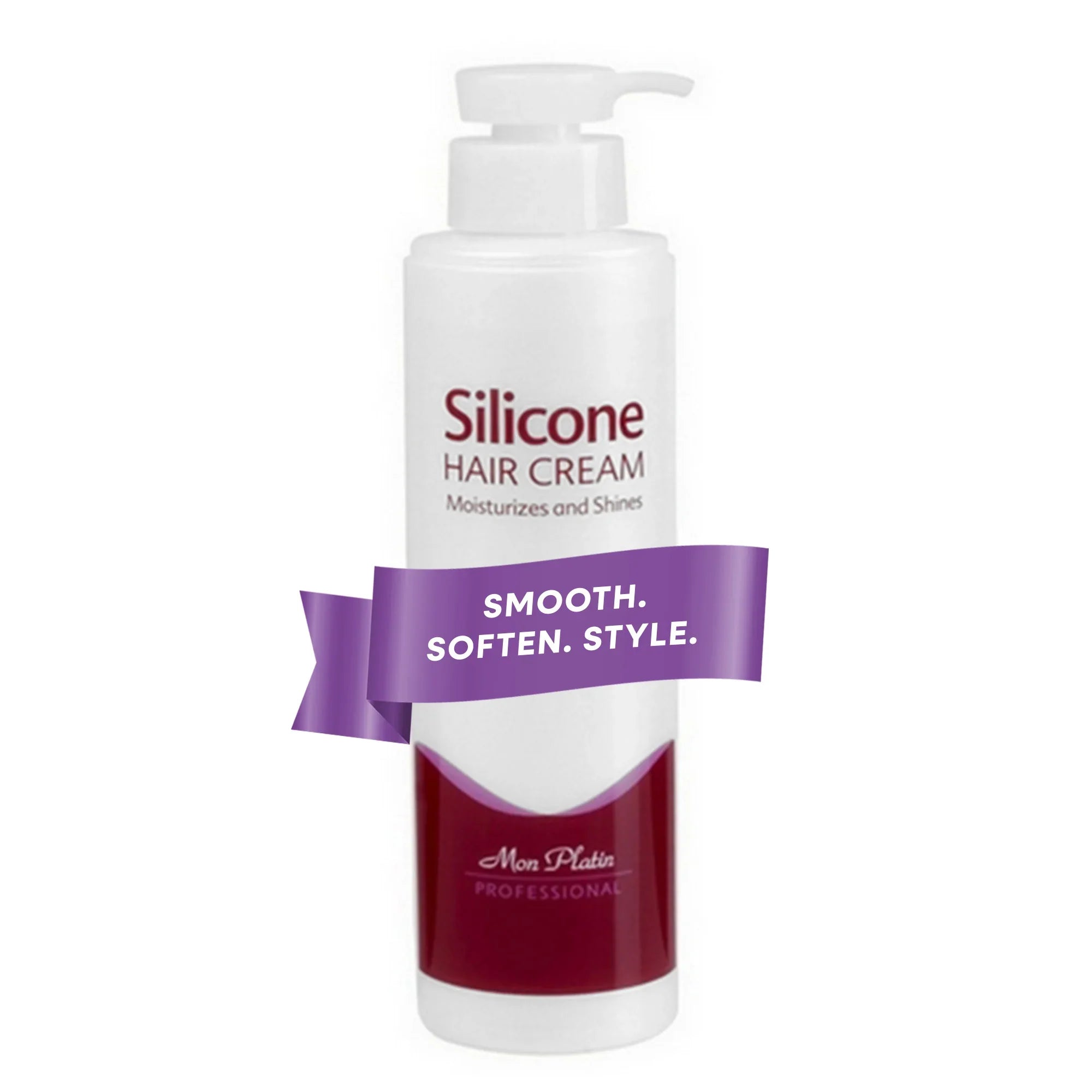 Mon Platin Silicone Hair Cream - Leave-In Detangler Moisturizer for Curly Wavy Dry Hair - 17oz