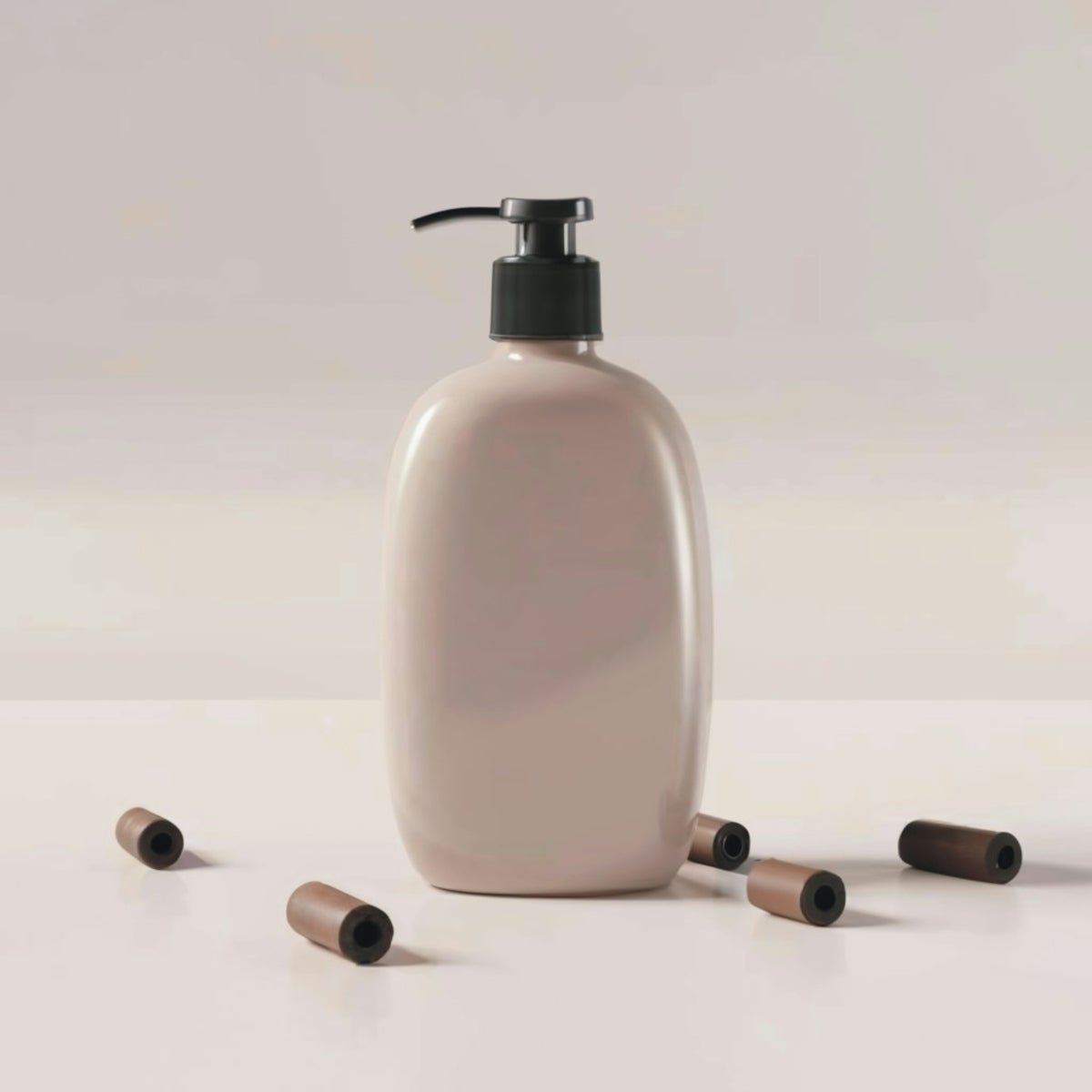 a bottle of lotion sitting on top of a table