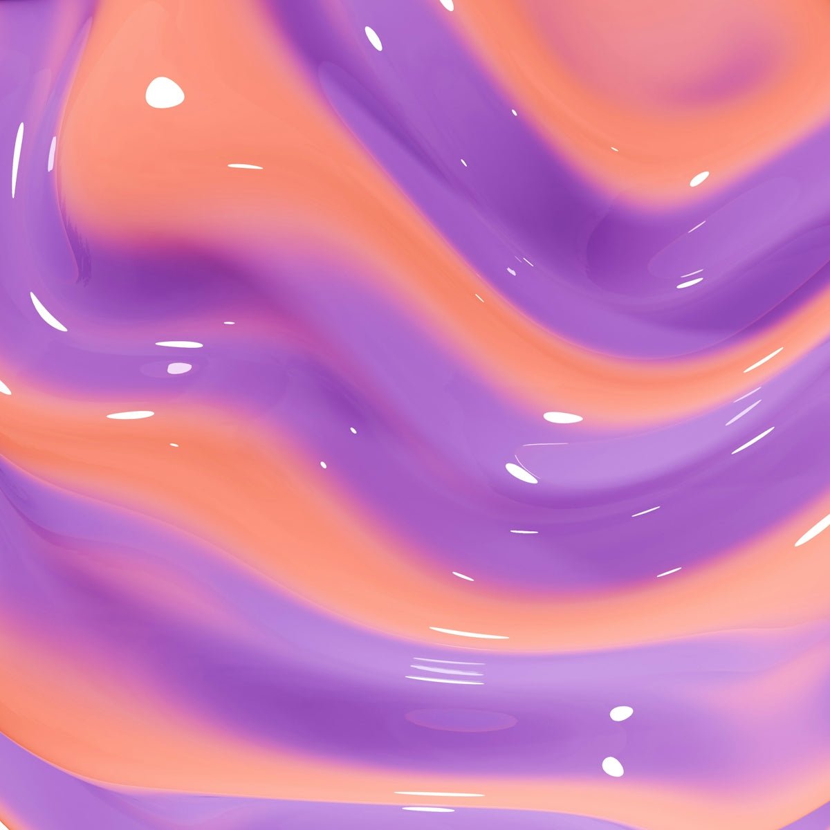 A purple and orange liquid swirl background