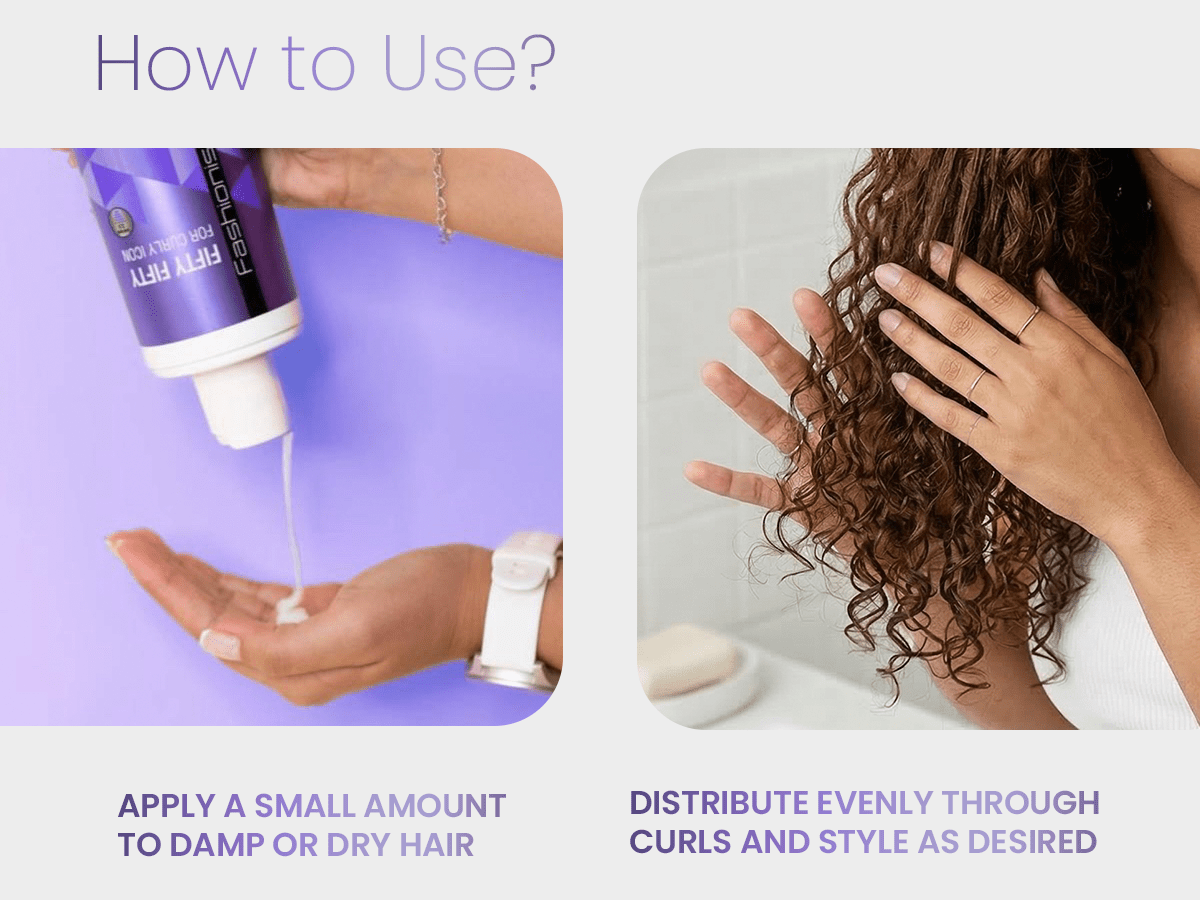 Fashionista Fifty/Fifty Curl Cream - Model Shot 3