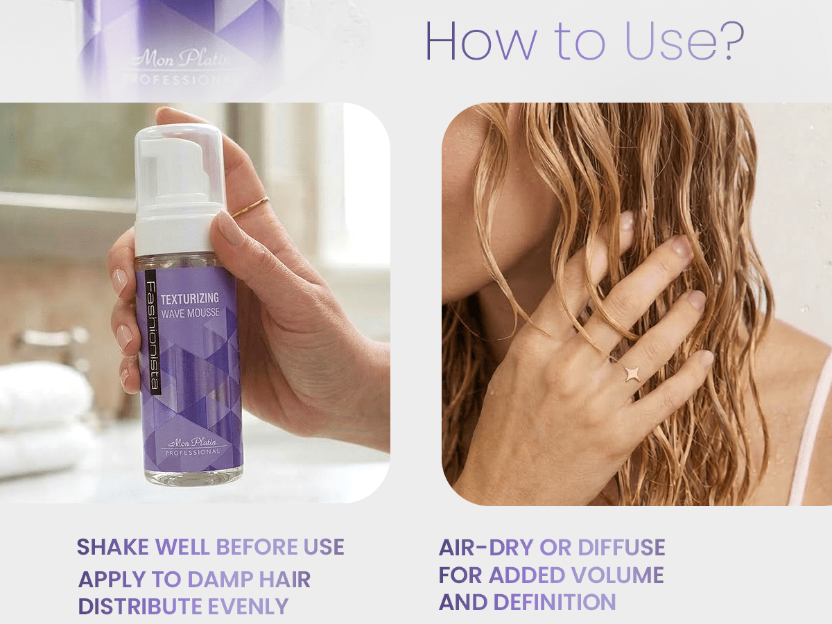 Fashionista Texturizing Wave Mousse - Model Shot 3