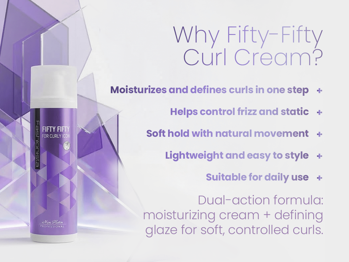 Fashionista Fifty/Fifty Curl Cream - Model Shot 2