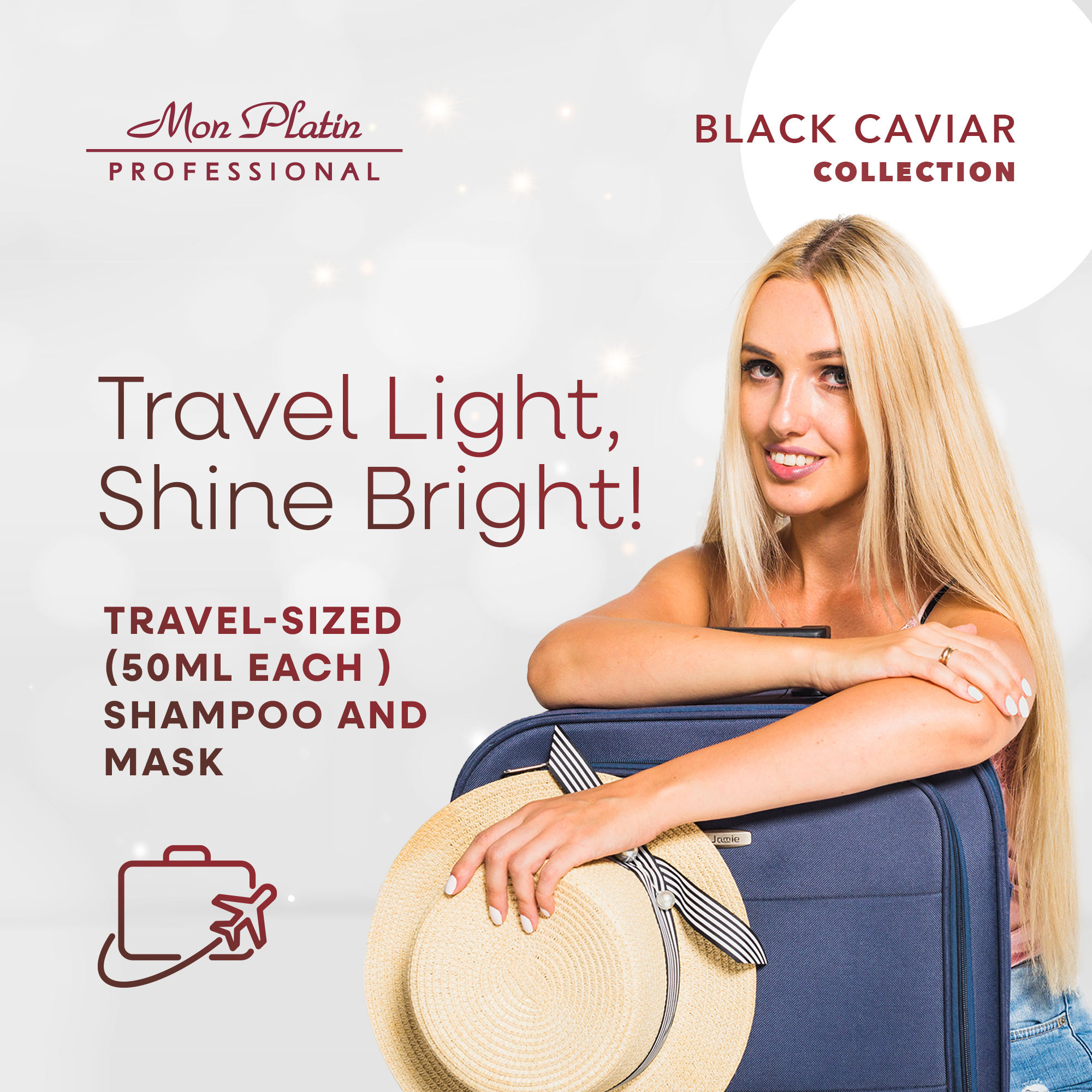 Black Caviar Dry/ Colored  Hair Travel Kit
