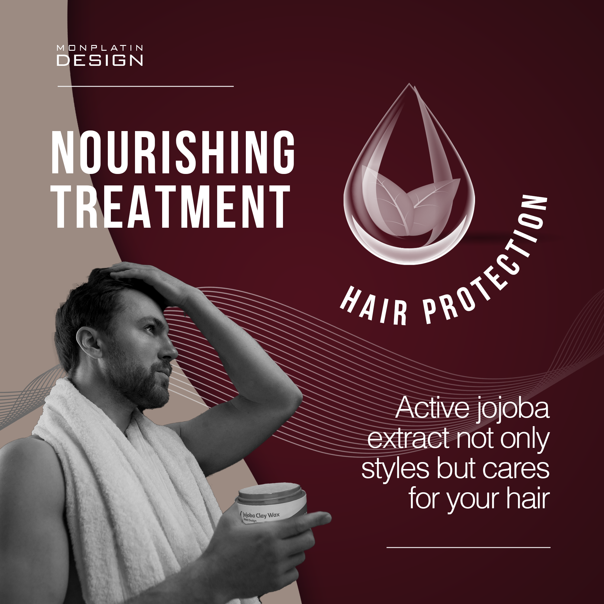 Jojoba Strong Hold Matte Styling Wax 150 ml
