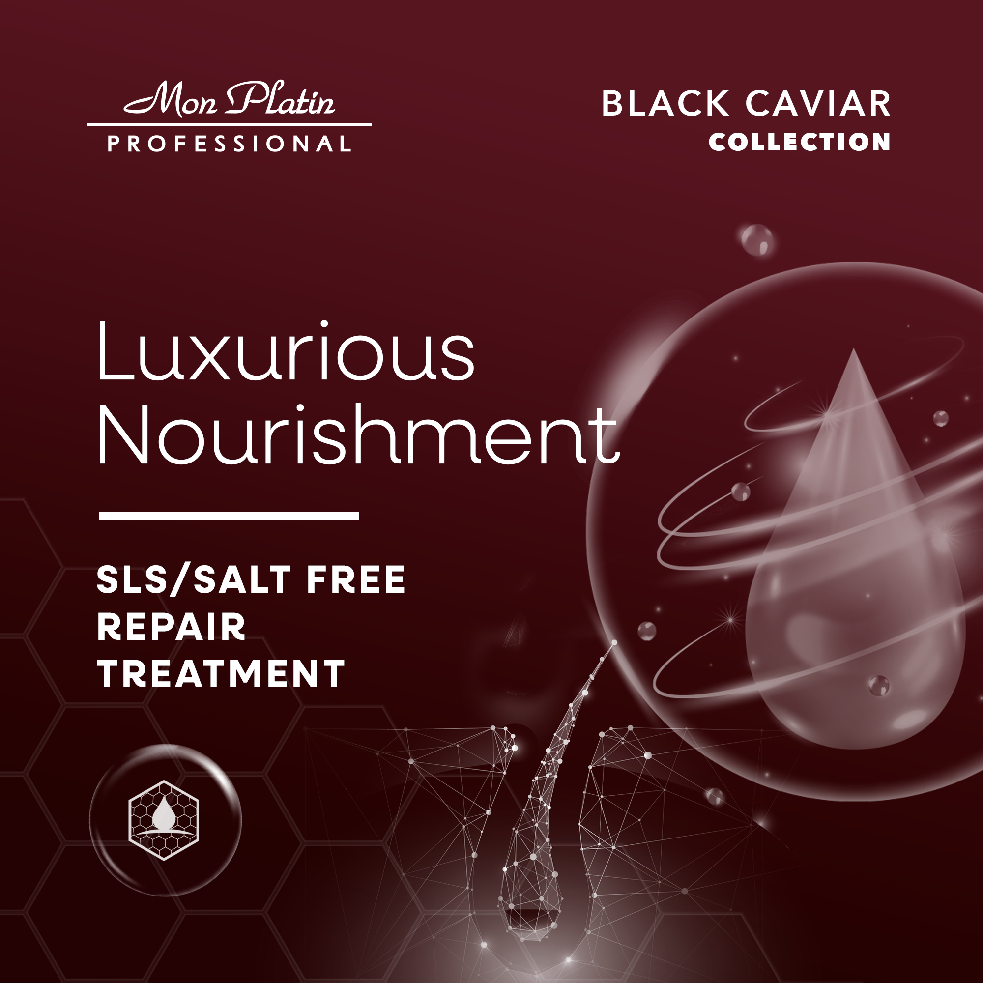 Black Caviar Hair Serum for Dry and Colored Hair 100 ml