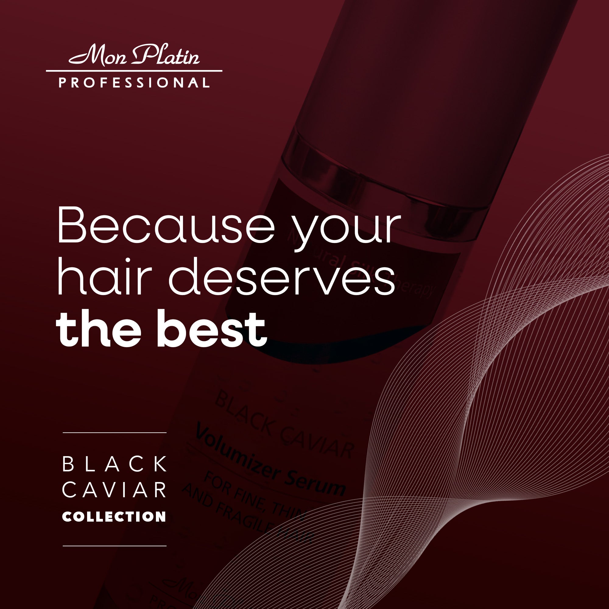 Black Caviar Volumizer Hair Serum for Healthy and Radiant Hair 100 ml