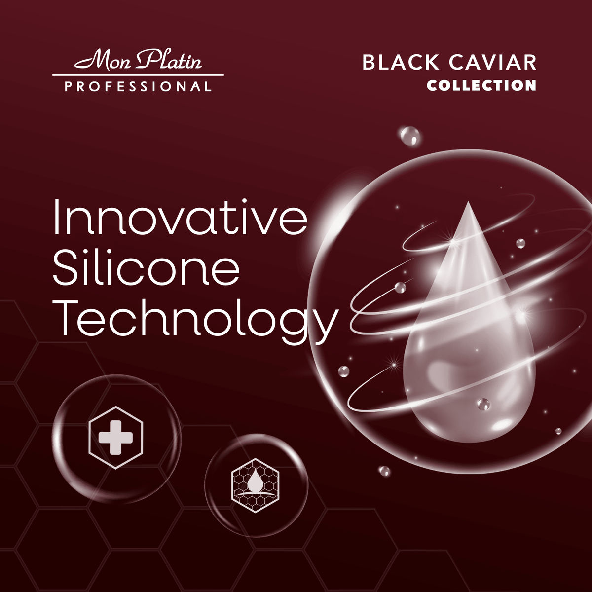 Innovative silicone technology for smooth, frizz-free straightened hair