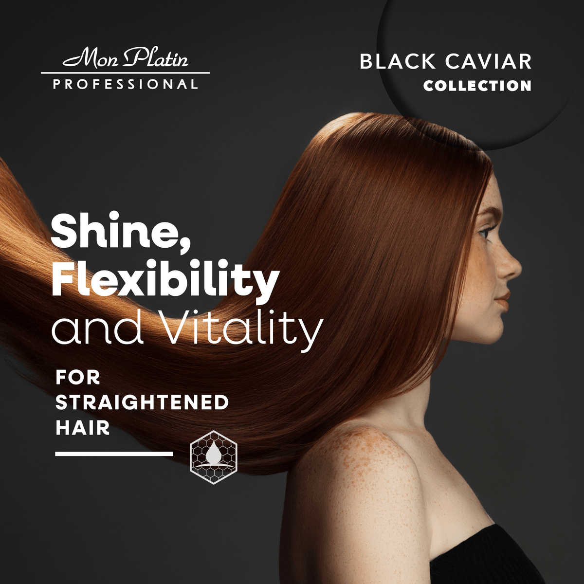 Adds shine and flexibility to chemically straightened hair